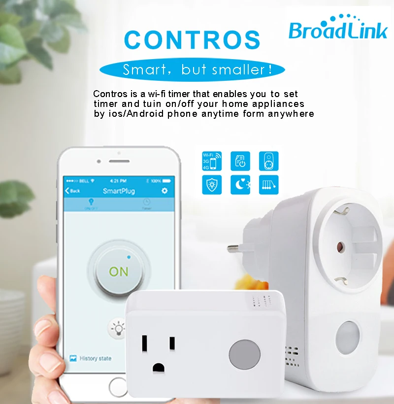 Broadlink SP3 разъем ЕС США CL мини SP cc contros Smart Plug Беспроводной Wi Fi Дистанционное