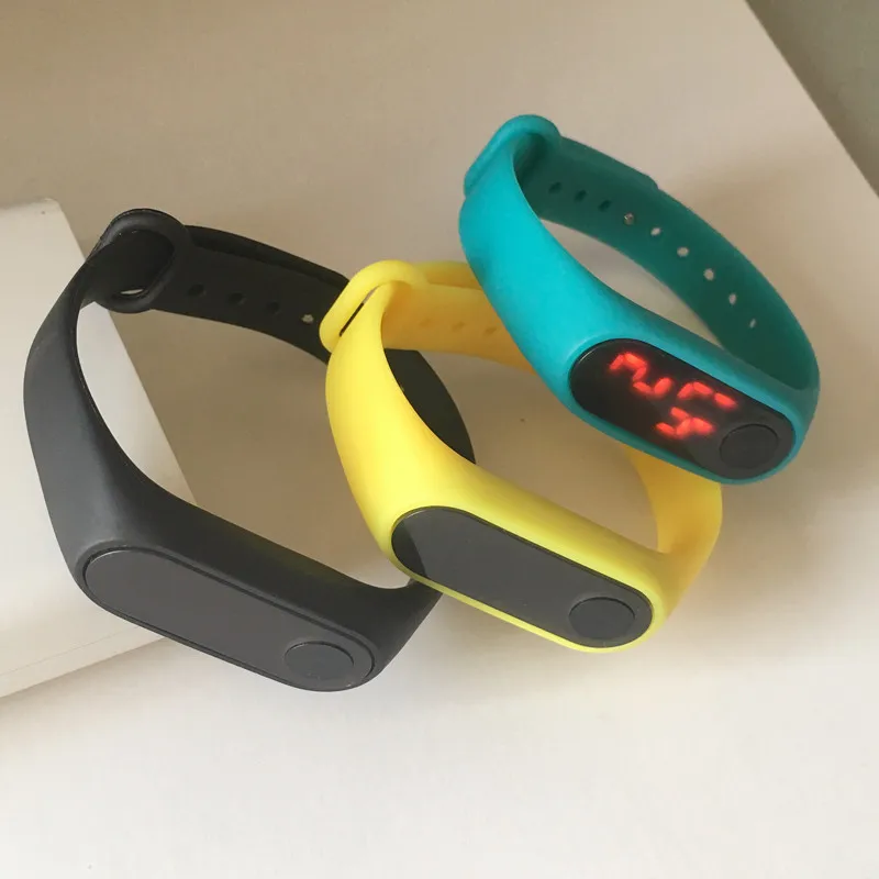 Мода влюбленных Led спортивные часы Для детей наручные электронные мужчин