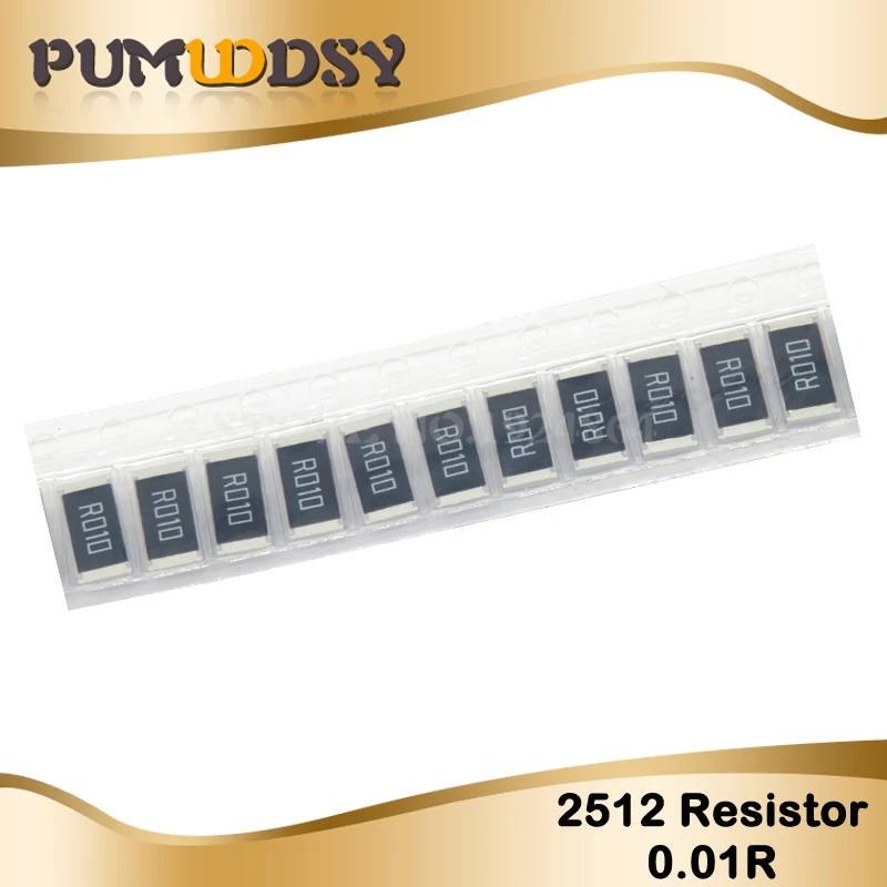 50 шт. 2512 SMD резистор 1% 1 Вт 0.01R 0 01 Ом 10mR R010|Резисторы| |