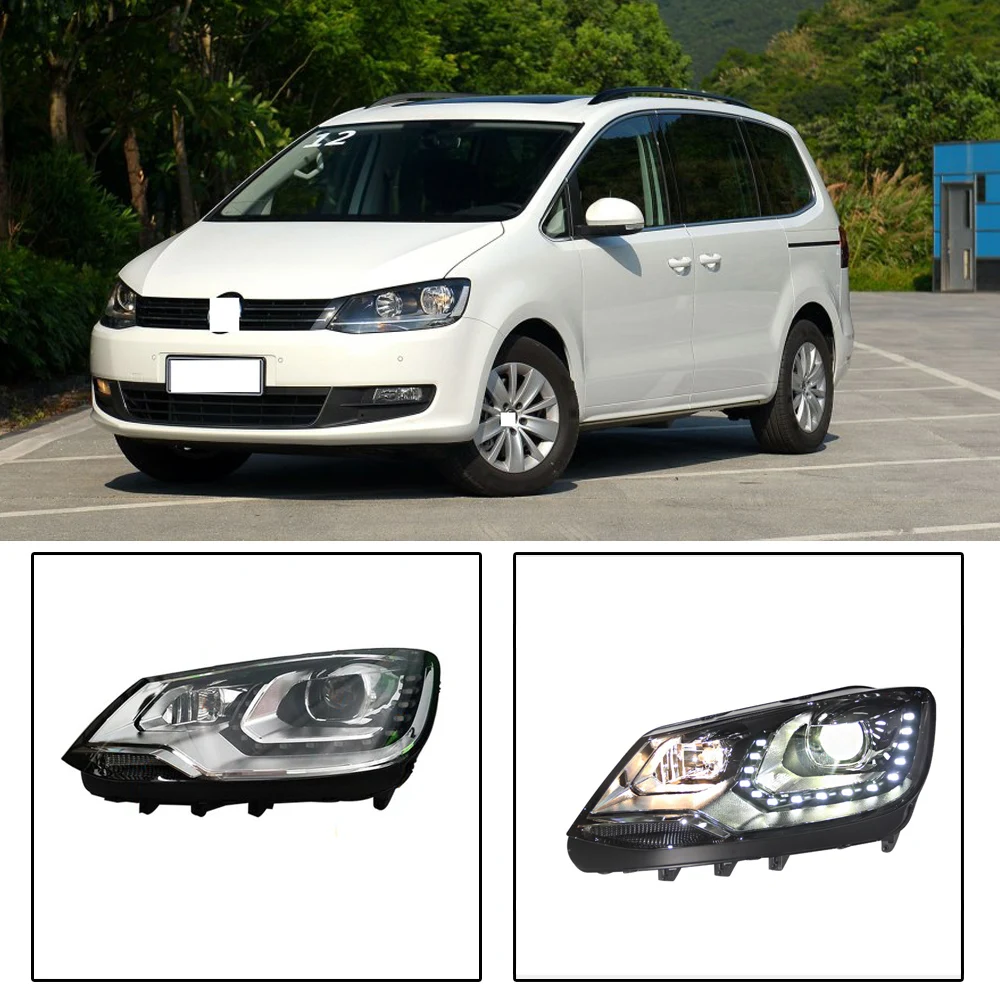 Capqx 2 шт. для Volkswagen Tiguan Sharan 2012 светодиодный фары головного света лампы линзы в сборе ксенон