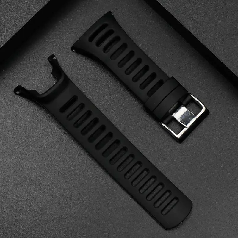 Men's high-grade rubber strap for SUUNTO Extension Wild AMBIT series 1/2/3 generation ladies waterproof sports silicone bu | Наручные