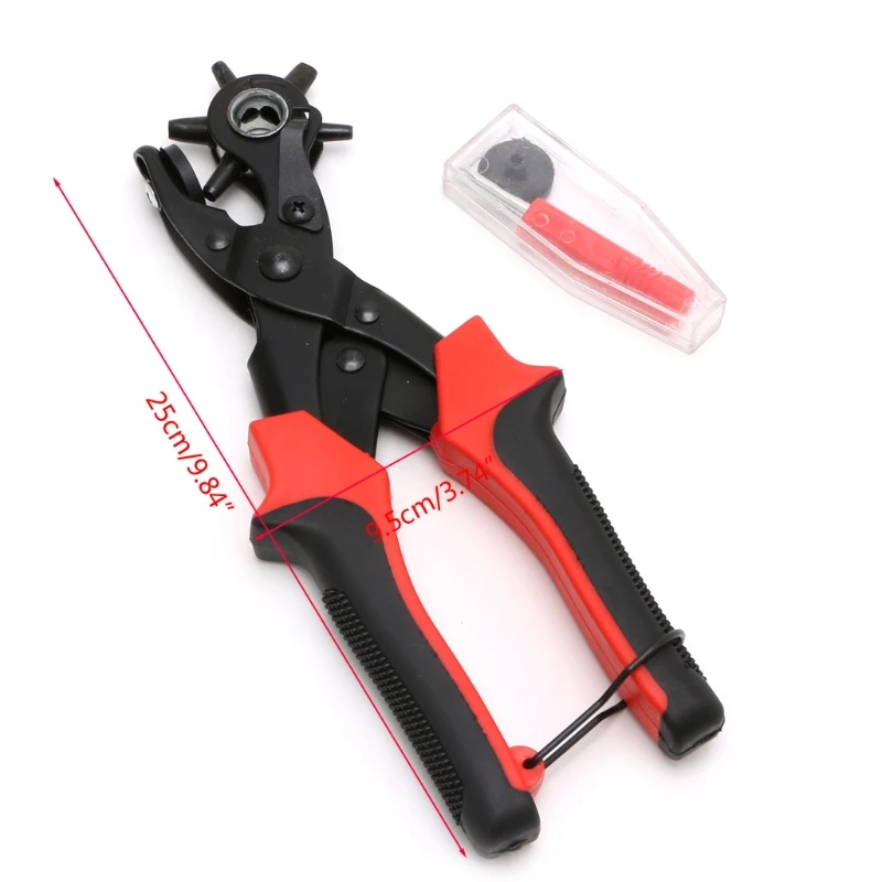 6 размеров сверхмощные дыроколы для кожаных ремней Пробойники отверстий