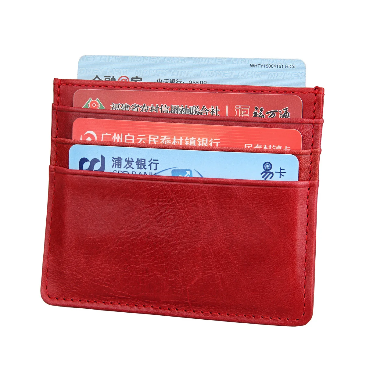 Визитная Карточка RFID посылка Винтаж кожа кредитной карты посылка визитки бумажник