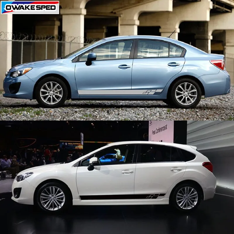 Сетчатая гоночная виниловая наклейка автомобильная для Subaru Impreza WRX STI дверь
