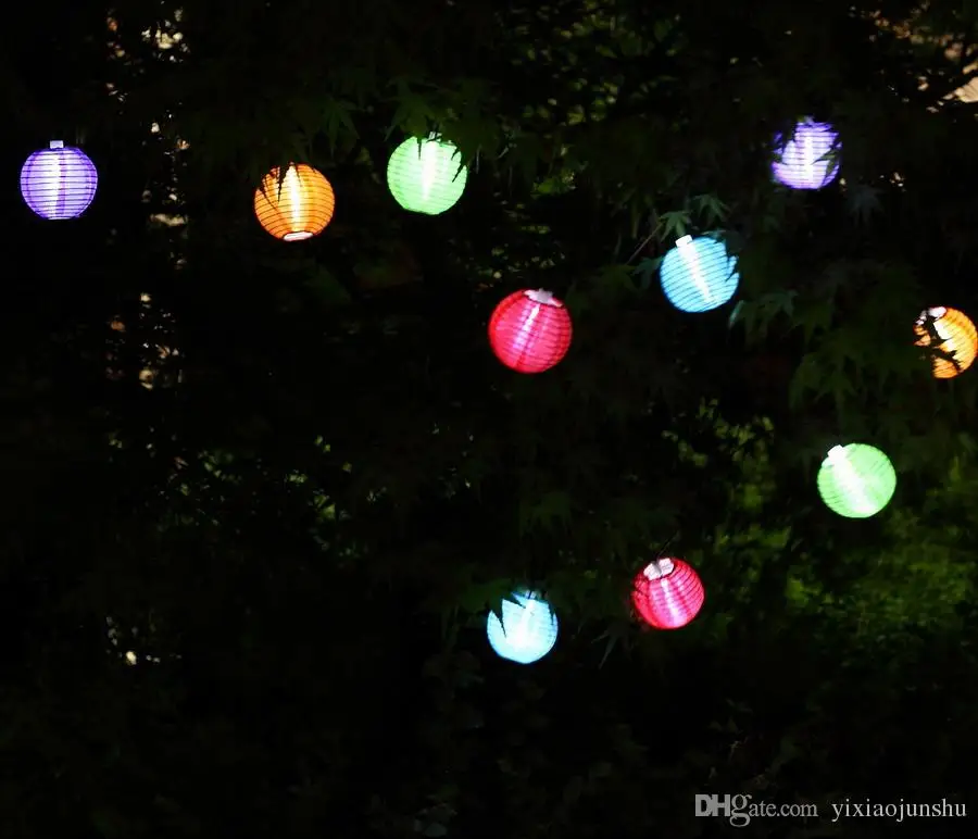 売る ソーラーLEDランタン,25cm,10インチ,チャイニーズスタイル,ランタン,庭,パティオ,クリスマス,結婚式,装飾用