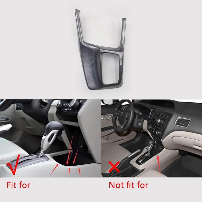 Подходит для Honda Civic 2012 в центре крышки переключения передач|Лепнина интерьера| |