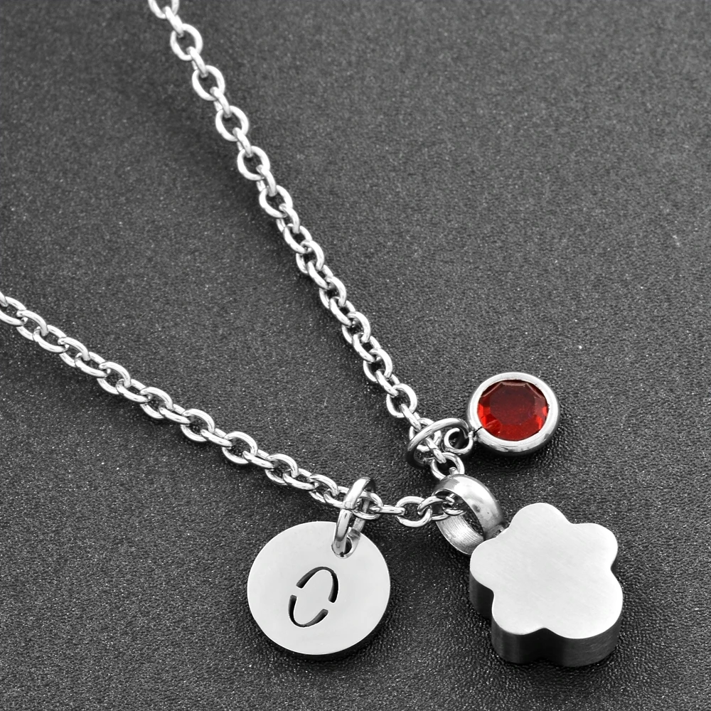 Pet Paw Ashes урна кулон зола после кремации Keepsake из нержавеющей стали ожерелье Мемориал ювелирные изделия|memorial