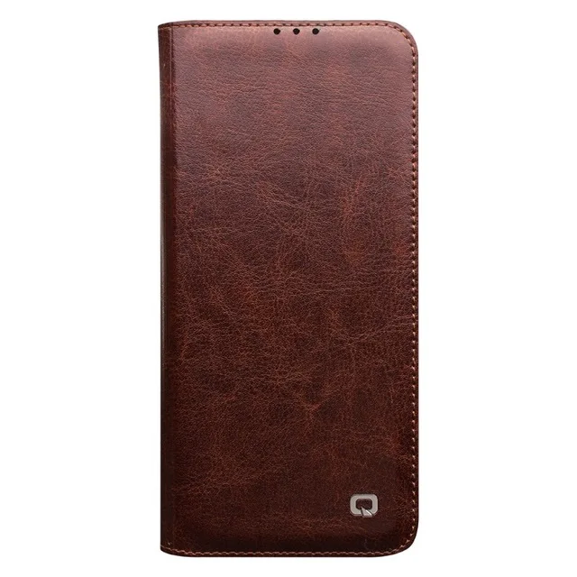 QIALINO роскошные кожаные телефон Обложка для huawei P30 Pro 6,47 дюйма ручной флип Ultra Slim Case для huawei P30 6,1 дюйма - Цвет: Brown