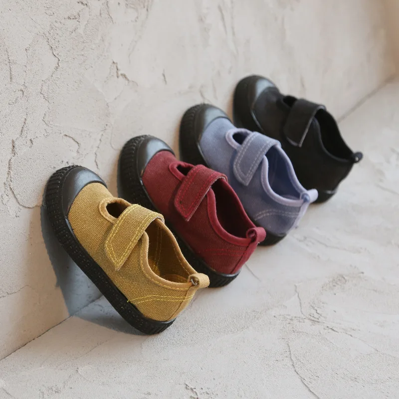 AILVYANG Spring Autumn Wash Old Retro Children Canvas Shoes Boys And Girls Students Casual Kids Hooks Sneakers 1-7Y | Детская одежда и