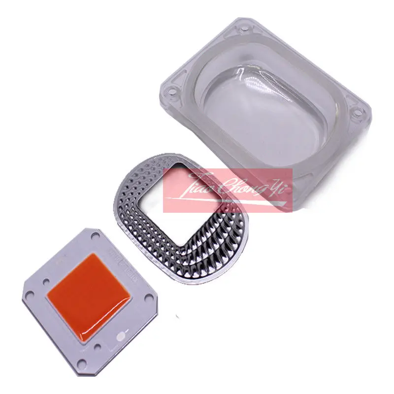 32V COB LED and Lens 50 Вт чип для выращивания полный спектр 380-840nm DC12V 32V 110VAC 220AC+ 50W led объектив 12V 46X40MM 110V 60X40MM - Испускаемый цвет: 32V COB LED and Lens