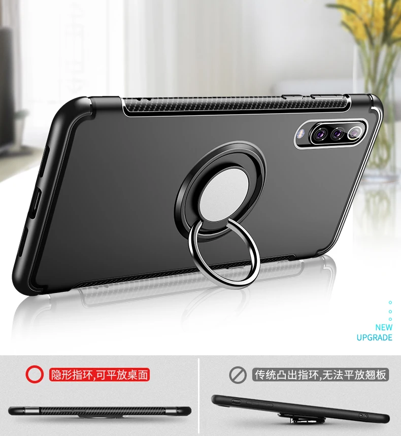 360 кольцевой держатель чехол для телефона XiaoMi Mi 8 9 SE A1 A2 Lite Mix 2 2s RedMi Note 7 6 5 Pro 5A PRIME S2 F1