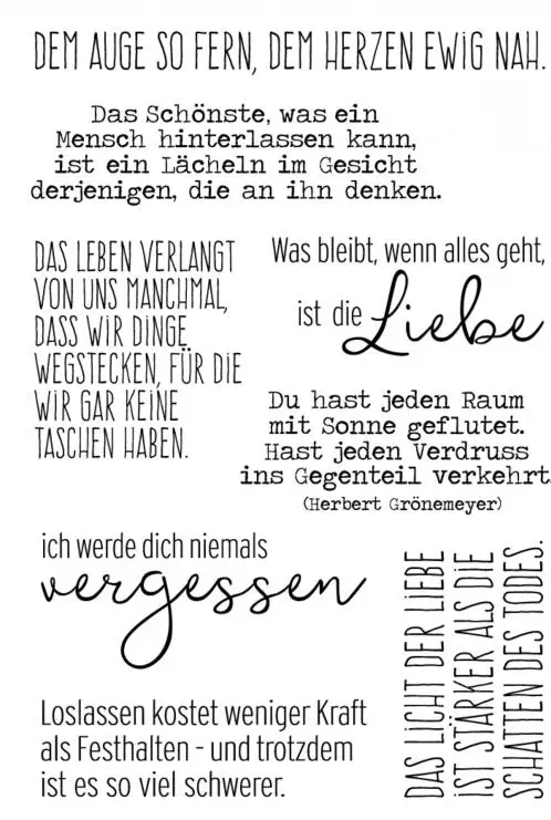 Немецкие слова прозрачный силиконовый штамп/уплотнение для DIY