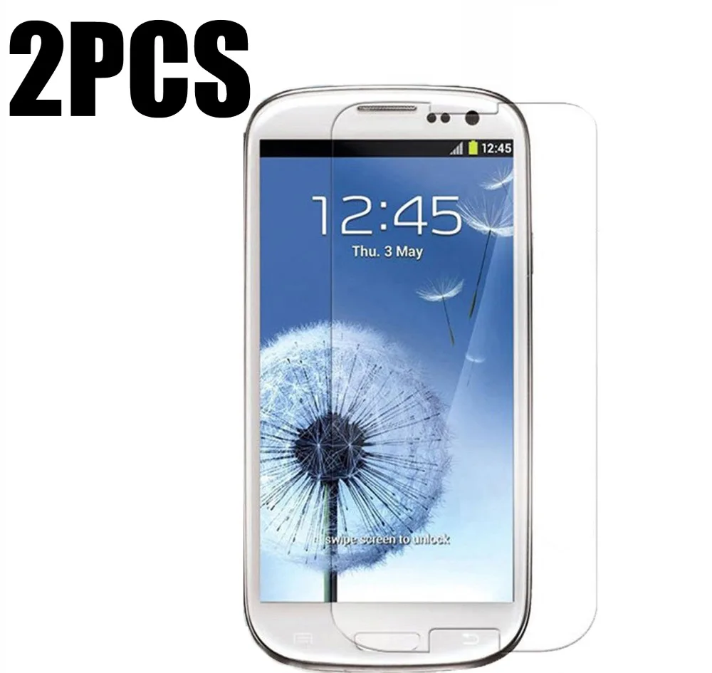 2 шт протектор экрана из закаленного стекла для samsung Galaxy S 3 Siii S3 Duos i9301 Neo i9300 GT-i9300 9300 9300i i9300i i9305