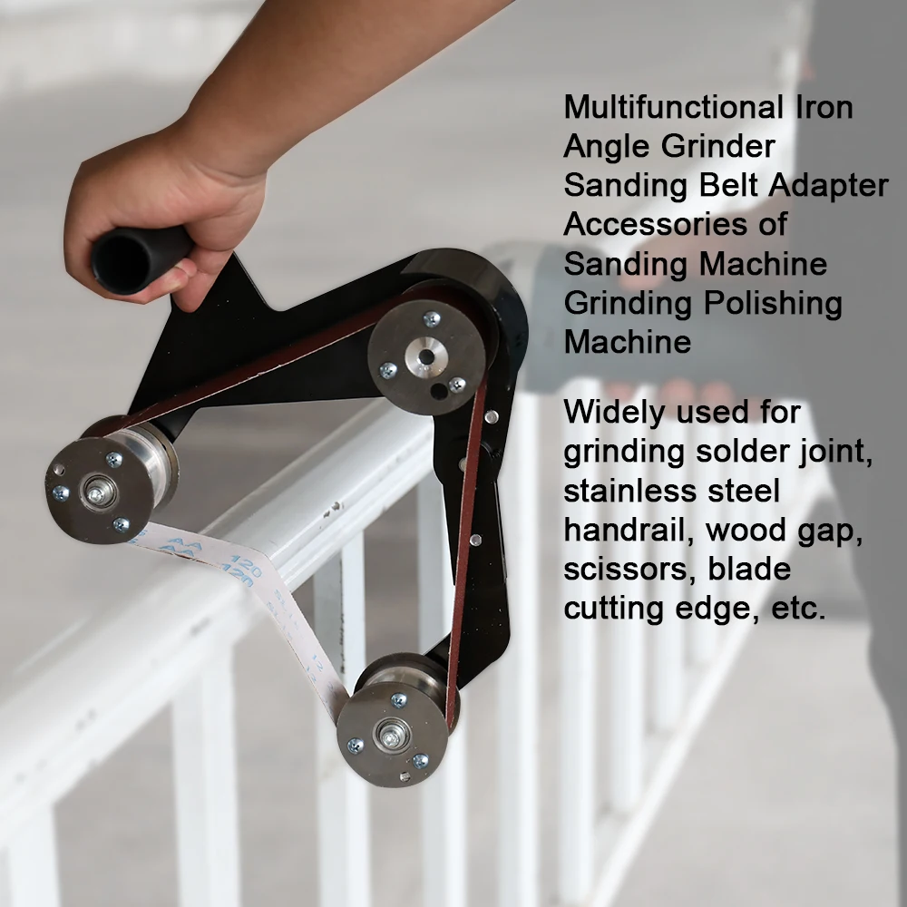 M14/M10 Iron Angle Grinder Sanding Belt Adapter Accessories of Machine Grinding Polishing with 5pcs | Инструменты