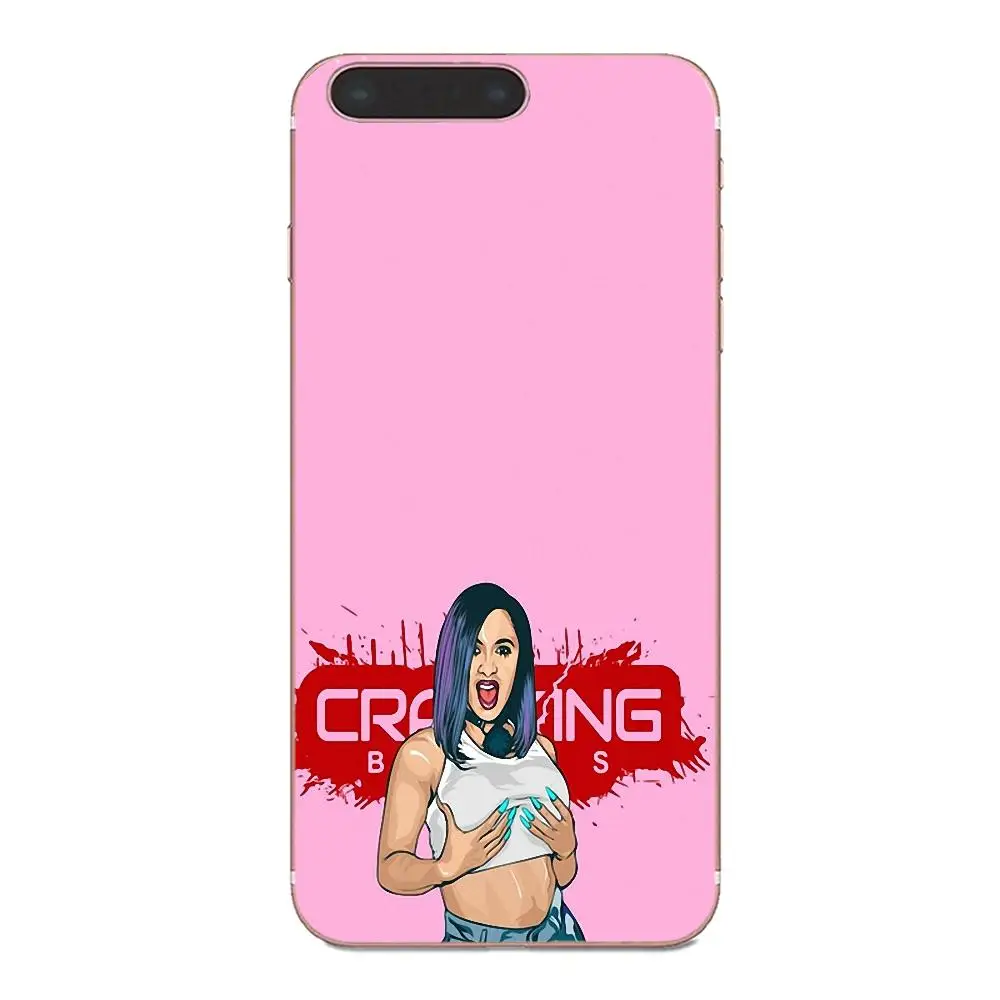 Мягкие сумки из ТПУ чехлы Веселые девушки Cardi B для Huawei Mate 7 8 9 10 20 P8 P9 P10 P20 P30 Lite Plus Pro
