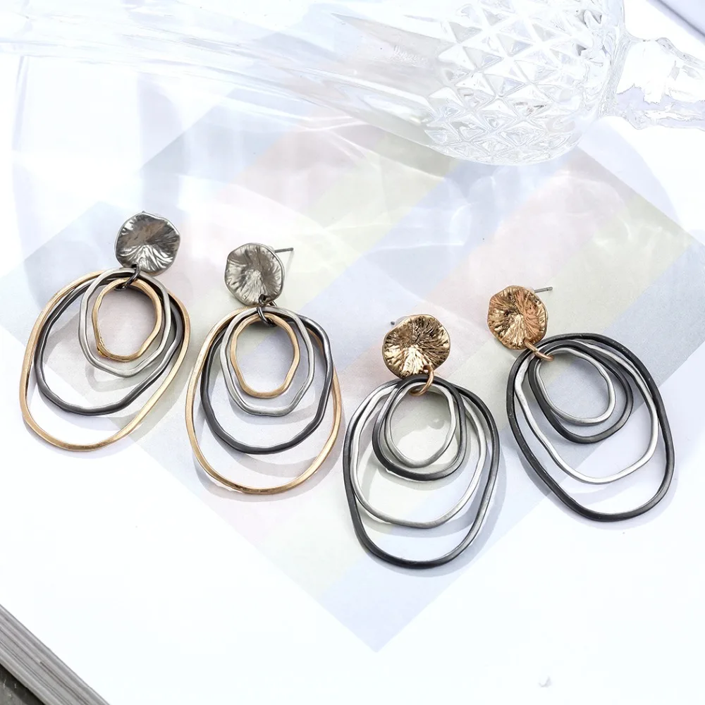 

Vintage Hotsale Women Earrings Stud Vintage Jewelry Gold Silver Color Wholesale Dangle Pendientes brincos Hotsale Earrings Women