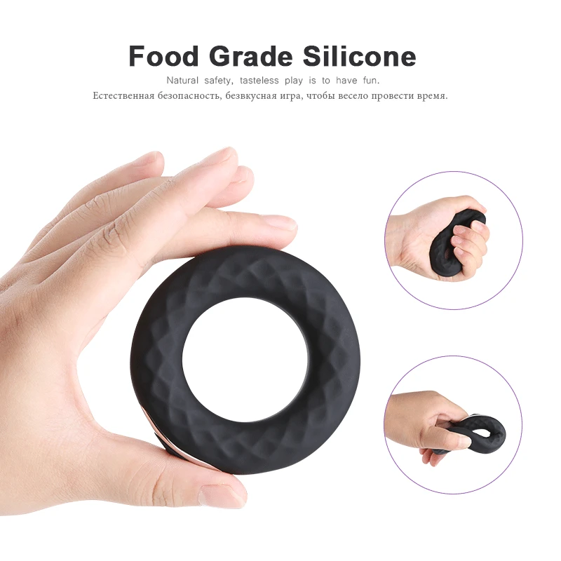 Вибрирующие кольца из силикона с зарядкой от USB вибрирующие для эрекции