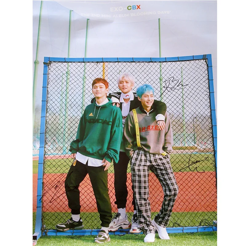 Расписанный вручную EXO CBX альбом с автографом Цветущий день CD + K POP для фотосъемки
