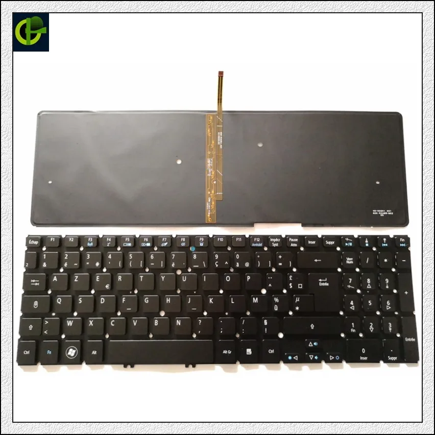 Французский Azerty клавиатура с подсветкой для acer Aspire V7-581 V7-581G V7-581P V7-581Pg V7-582P V7-582PG