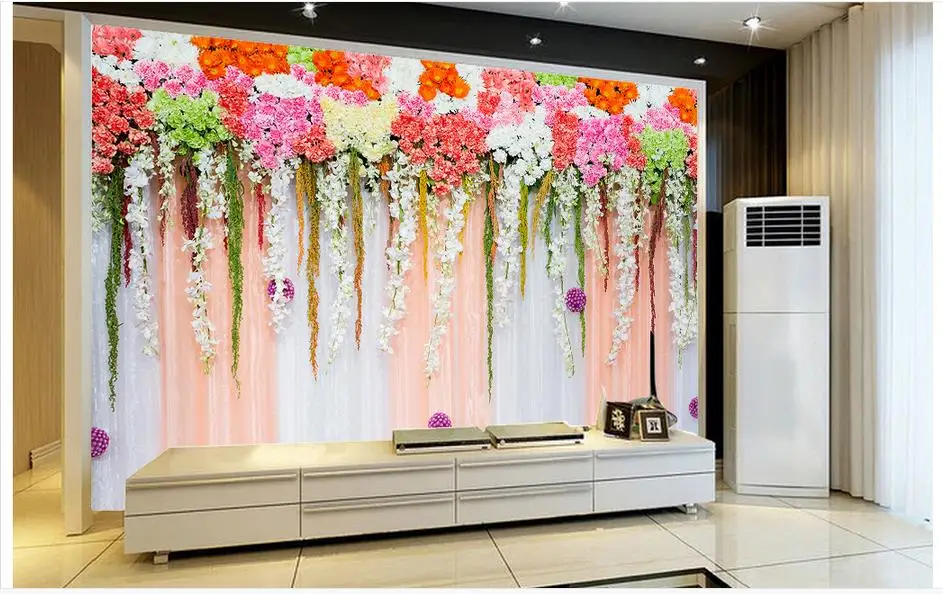 Пользовательские фото обои 3d фрески для цветов мечта красных роз розы ТВ