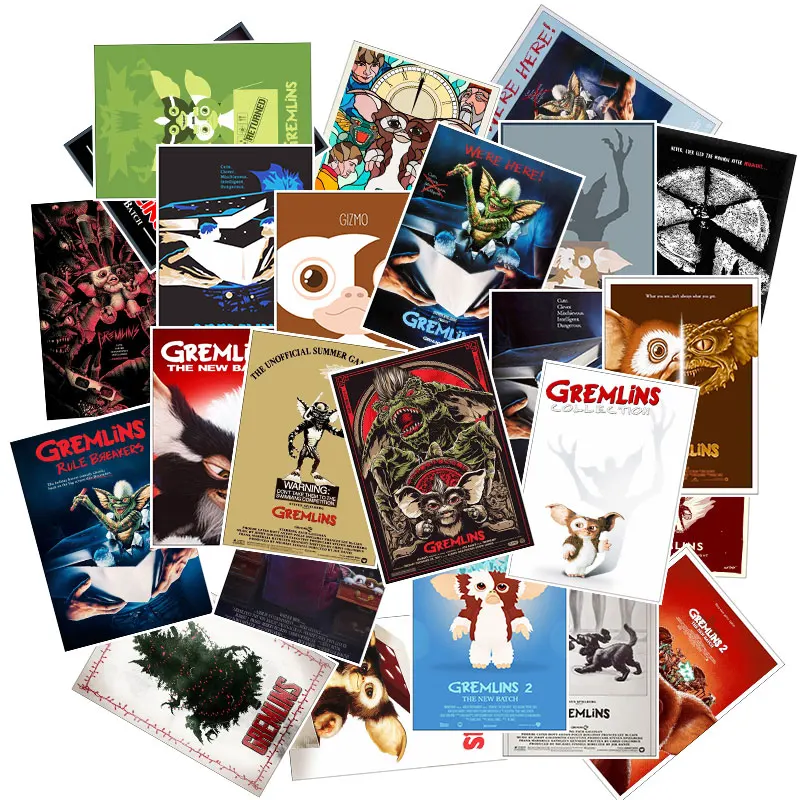 25 ⑤ упак. Gremlins Gizmo граффити милые Мультяшные игрушки наклейки для багажа Мото