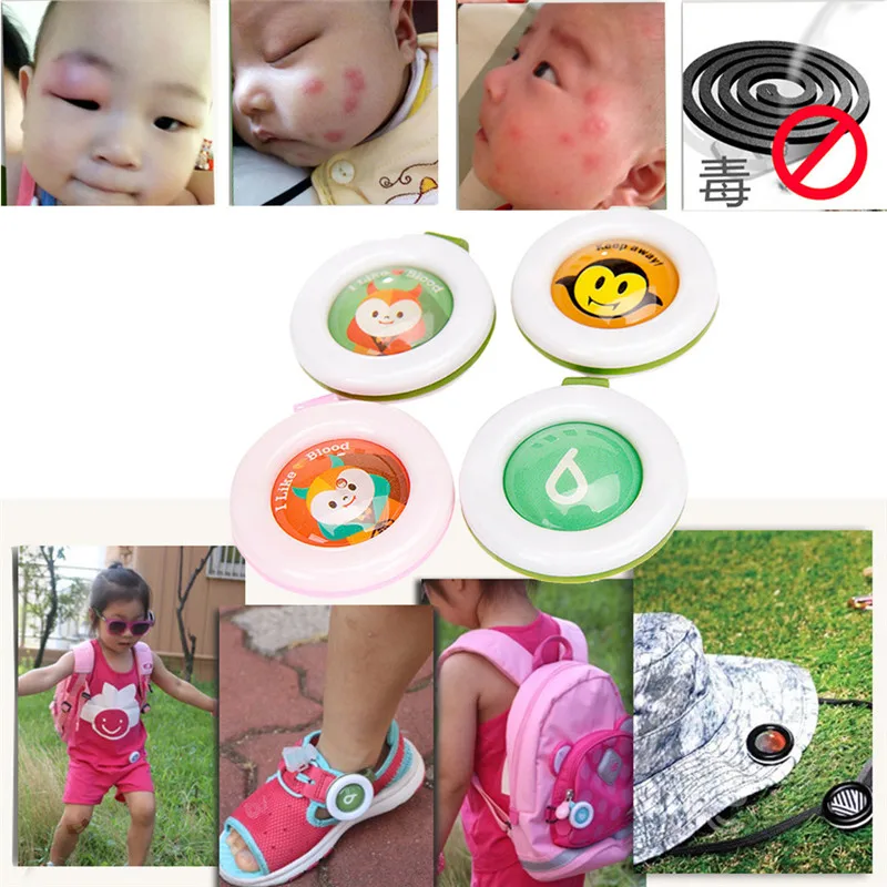 

2018 Fashion Home & Garden Mosquito Repellent Button Baby Kids Buckle Outdoor Anti-mosquito Repellent