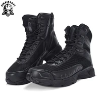 sinairsoft genuine leather outdoor sport army mens tactical boots camo male combat winter sneak military boots hiking shoes