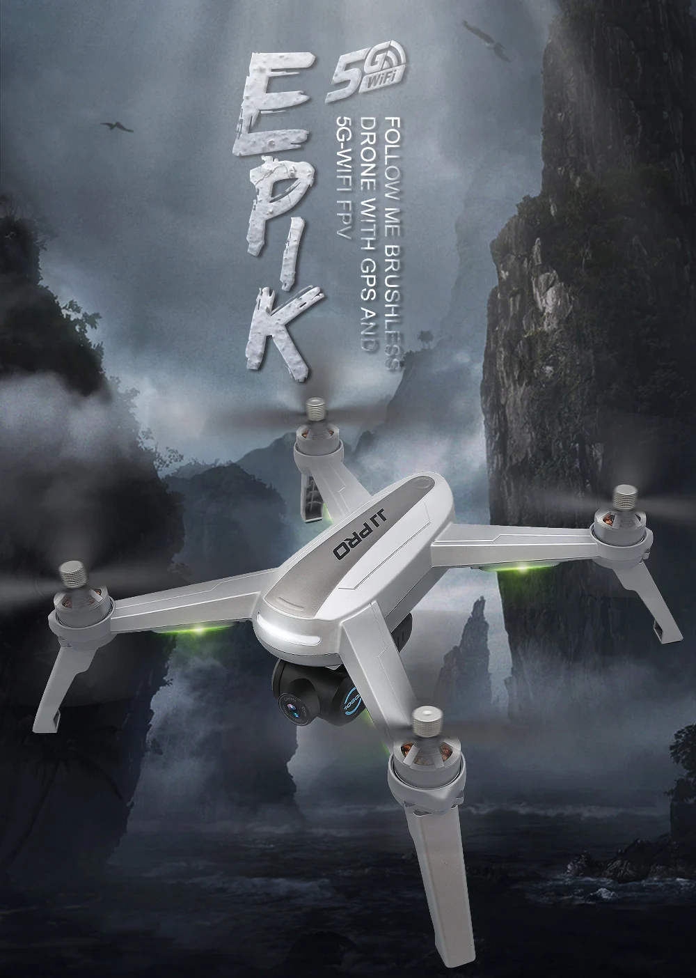 5G WiFi FPV RC Дрон бесщеточный gps позиционирование высота удержания 1080P камера точка слежения против DJI MAVIC 2 PRO AIR Spark Phantom 4