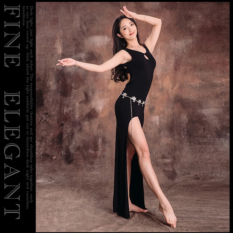 

2018 New Sexy Modal Belly Dance Woman Dress For Oriental Dances Costumes Indian Eastern Dancing Wear Green Black Red DL2248