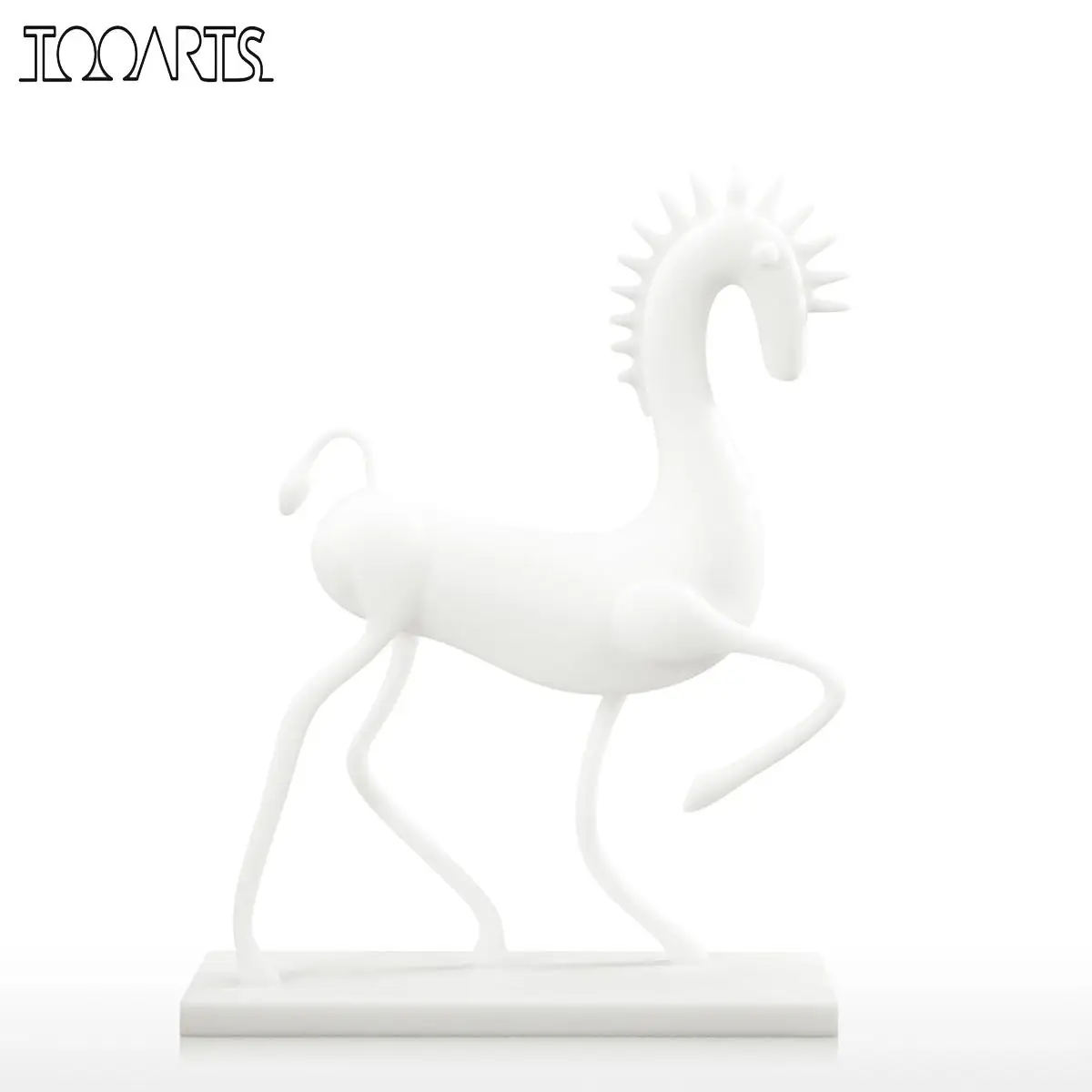 Tooarts лошадь Коллекционная скульптура 3D напечатанная абстрактная животных