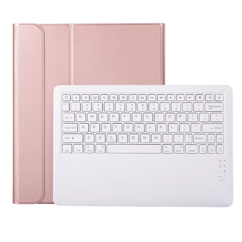 Тонкий чехол для клавиатуры из алюминиевого сплава с подсветкой iPad Pro 12 9 + слот