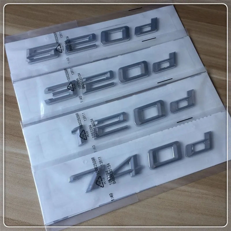 20 шт. автомобильные наклейки 3D 520d 320d 120d 740d 318d 530d 330d 525D M3 M5 X1 X3 X5 X6|Эмблемы| |