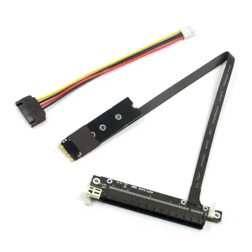 graphics extension cable m 2 to x16 pcie m2 to pci express adapter cable 45cm full speed for pc mining bitcoin btc free global shipping