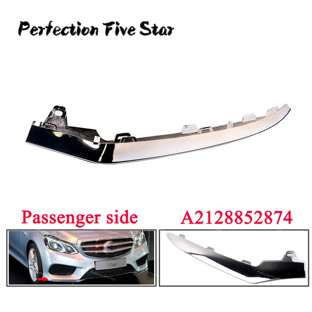Front Bumper Chrome Trim Molding Right Side For Mercedes-Benz W212 E-Class E350 2014 2128852874 212 885 28 74 | Автомобили и