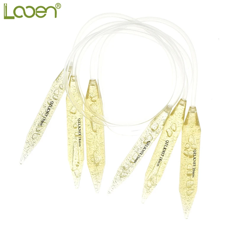 

3 Size Looen 15mm/18mm/20mm Knitting Needles Carbonized Circular Knitting Needles Set Double Pointed Yarn Needles For Women