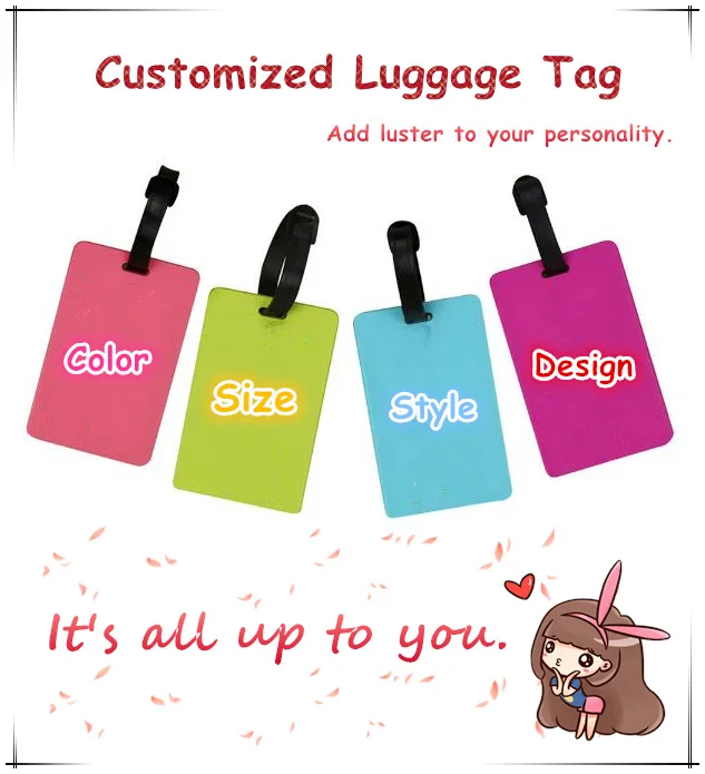 Багажная бирка IVYYE ПВХ-подвеска на заказ для чемодана ID-адрес держатель багажа