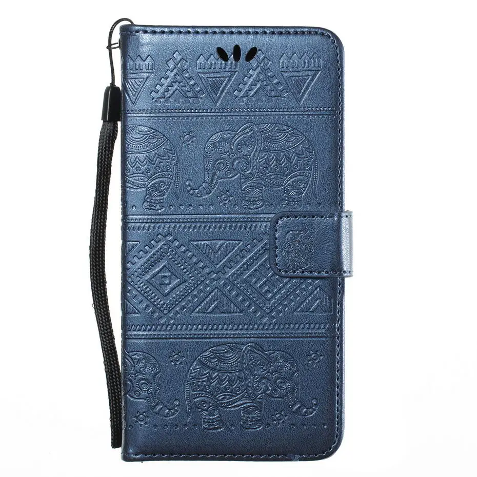 Чехол книжка Desyner Elephants из тисненой кожи для телефона Xiaomi Redmi 3 3S 3X 4 Pro 4X 4A Note чехол с