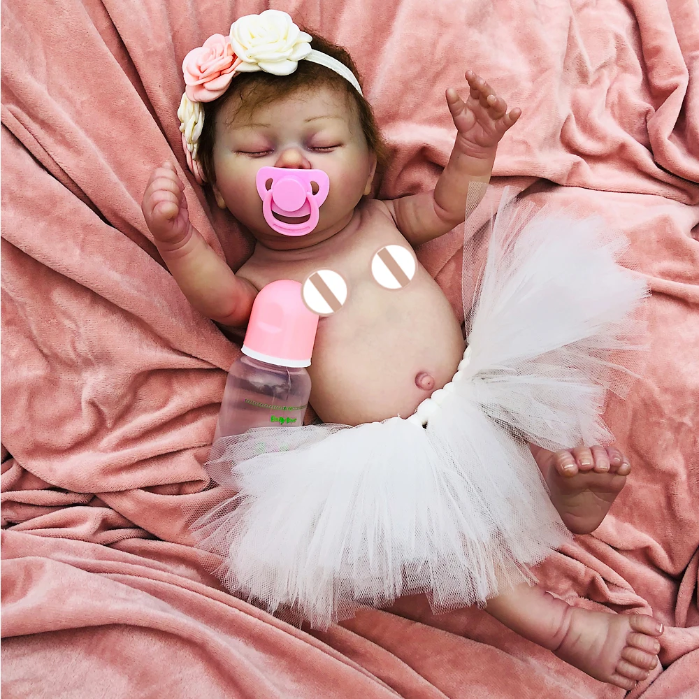 Изысканная ручная роспись тела силиконовые куклы Reborn Baby реалистичные Bebe reborn menina