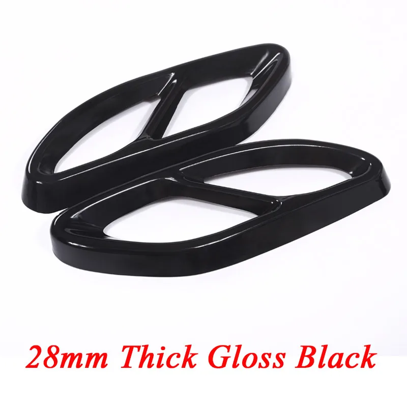 Высокое качество для Mercedes Benz GLC A B C E класс X253 W205 купе W213 W176 W177 W246 W247- крышка выхлопной трубы отделка сталь