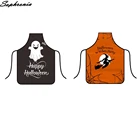 Фартук для кухни на Хэллоуин, цифровой Фотофон, забавный передник для готовки, выпечки вечерние вечеринки, чистящие милые фартуки для женщин CWQ027