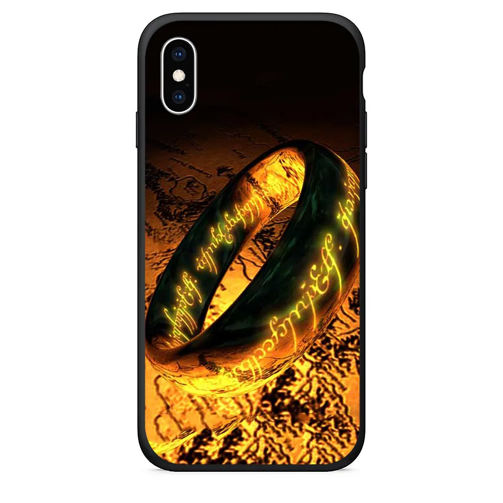 Мягкий ТПУ милый защитный чехол для iphone xs max Flower Lord Ring силиконовый телефона 6s plus se