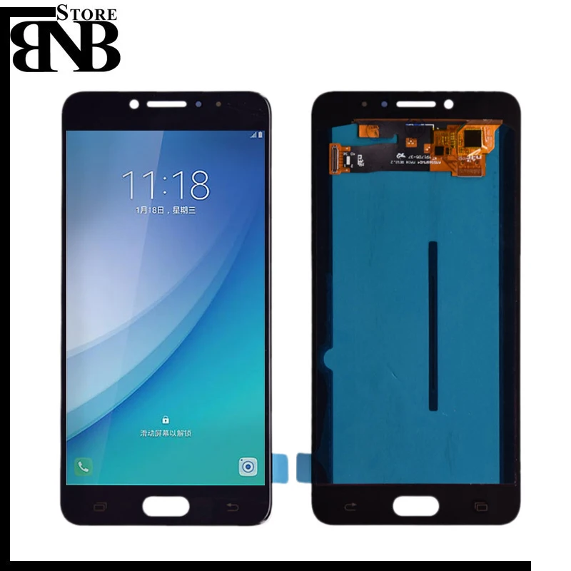 ЖК дисплей Super Amoled для Samsung Galaxy C7 pro C7010 с сенсорным экраном и дигитайзером в сборе