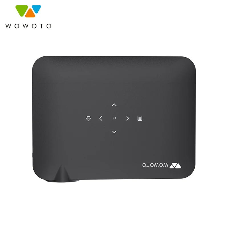 WOWOTO мини проектор высокой яркости 3600 Android Wi Fi Bluetooth экономичный 350ANSI светодиодный