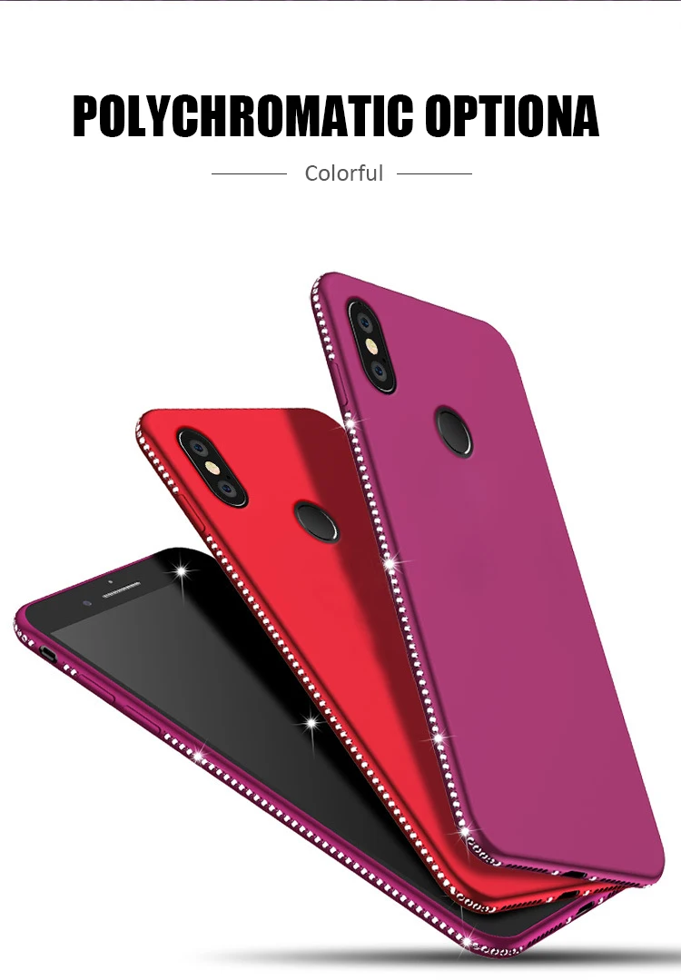 Алмазный силиконовый чехол-кольцо для Xiao mi A1 A2 Lite Pocophone F1 Red mi Note 4 4A 4X6 Pro 6A S2 5 Plus 5A Prime4 Max 3 mi 8 SE