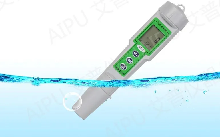 Тестер типа ручки TDS, карманный измеритель EC, функция 3 в 1, 0-9999ppm, Высококачественная цифровая Гидропоника аквариум EC CF TDS метр
