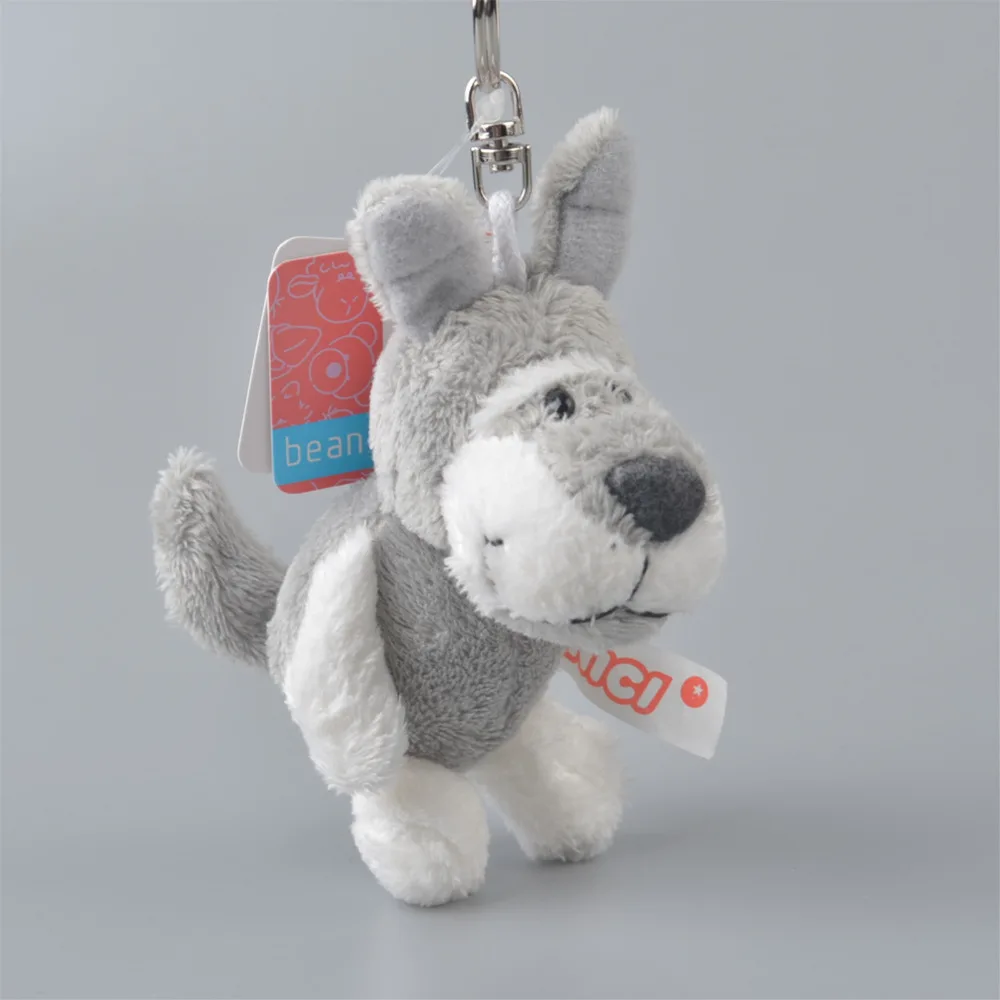 Серый хаски ожерелье с подвеской в виде чучела презентабельным видом: плюшевый