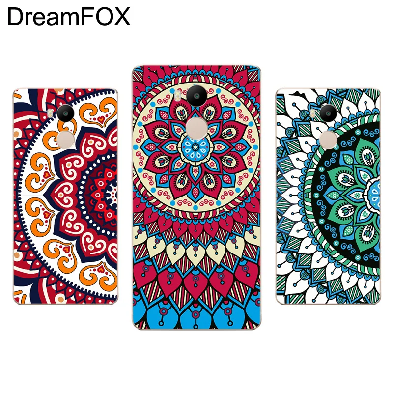 DREAMFOX L408 Aztec Floral Mandala Pattern Soft TPU Silicone Case Cover For Xiaomi Redmi Note 3 4 4X 5 5A 6 7 Pro Global |