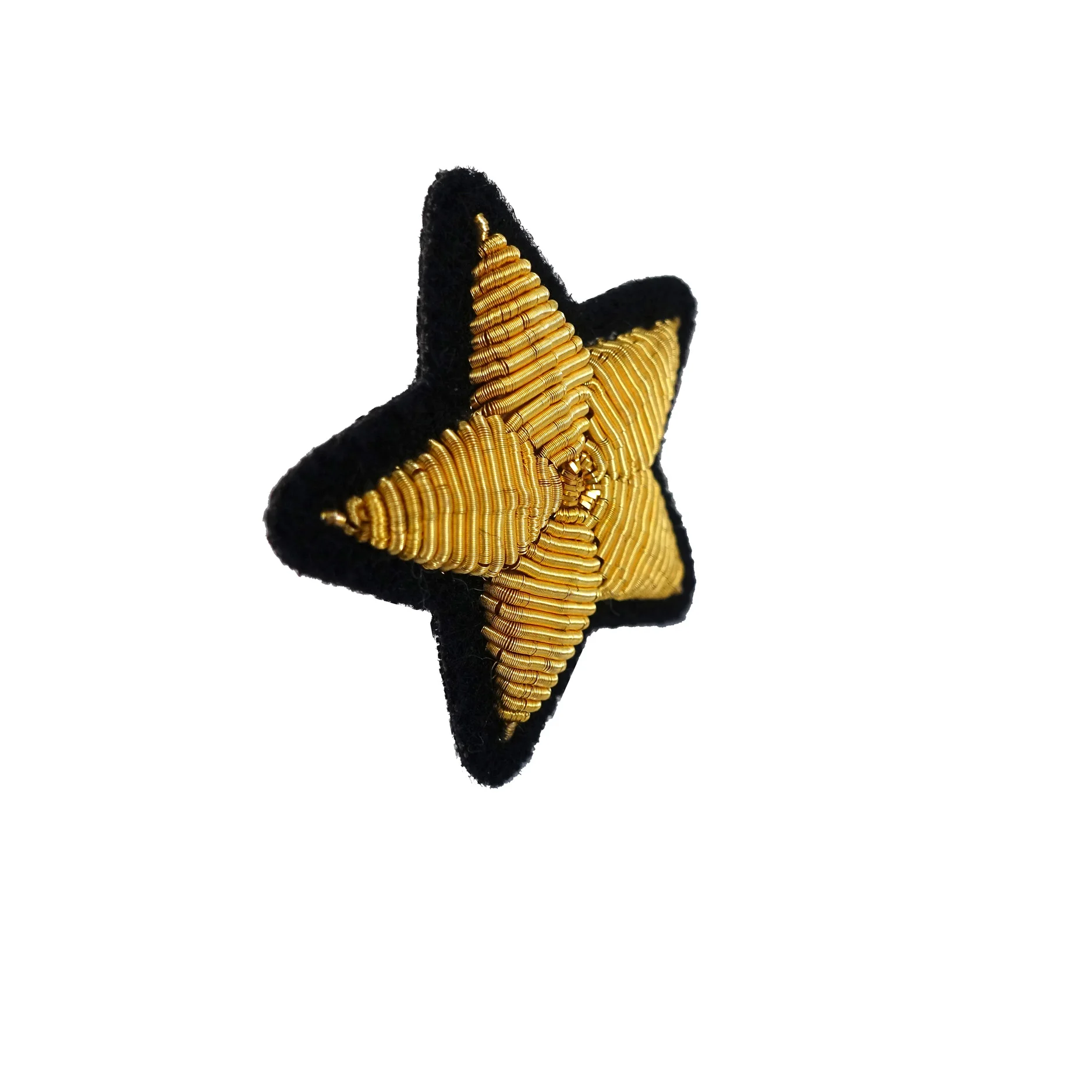Ручная вышивка из проволоки/Золотой значок Золотая Звезда ~~~|embroidery badges|bullion wire