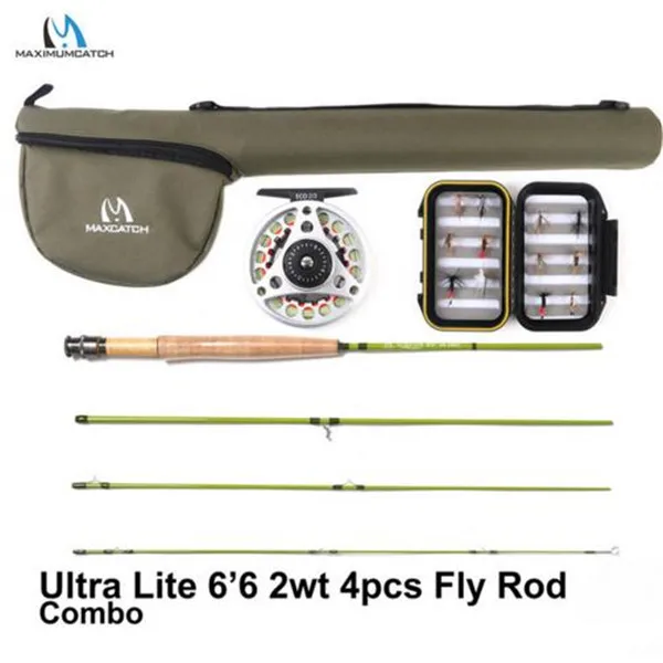 6.5ft 2wt rod combo1 Maximumcatch 2WT/3WT графит IM10 Fly стержень 3/4Sec средне-быстрый удочка для небольшой поток/форель Fly стержень комбо - Цвет: 6.5ft 2wt rod combo1