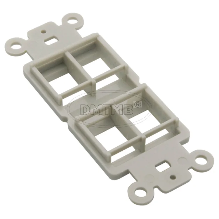 Внутренняя стеновая панель с 4 портами keystone серого цвета|wall plate|keystone wall platekeystone plate